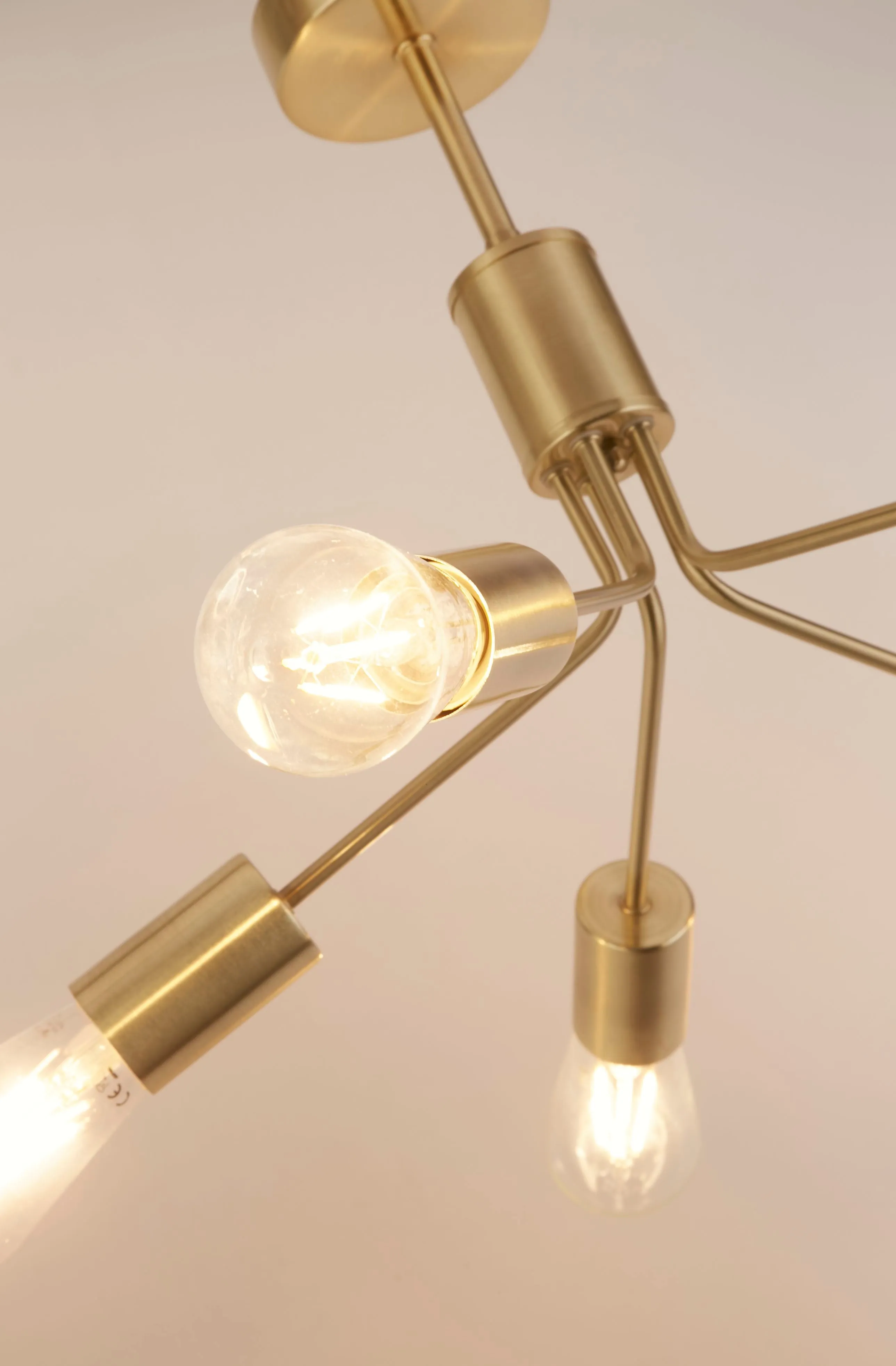 5Lt Brushed Satin Gold Ceiling Light
