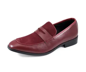 Amali Rian Red Luxe Loafers Men’s Vegan Leather
