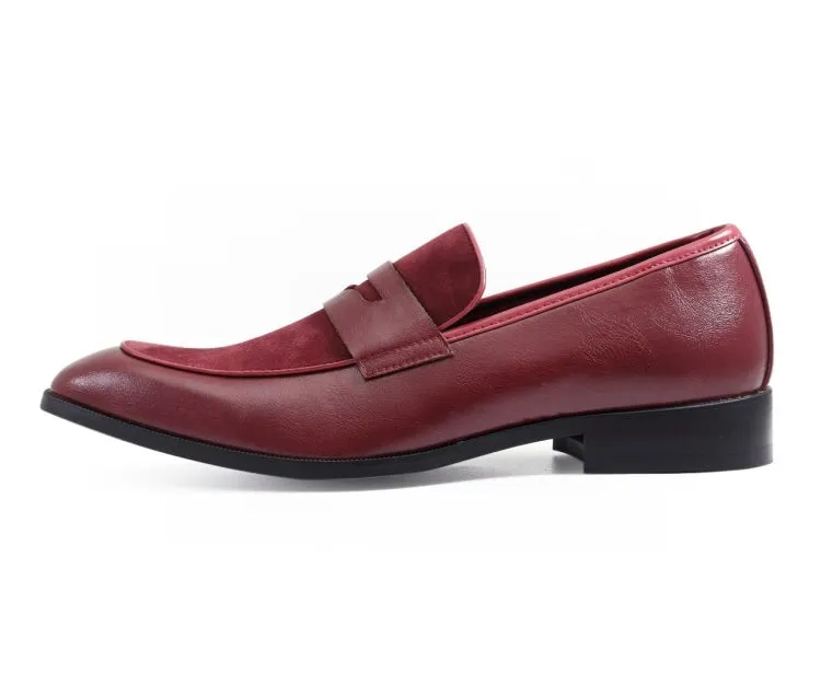 Amali Rian Red Luxe Loafers Men’s Vegan Leather