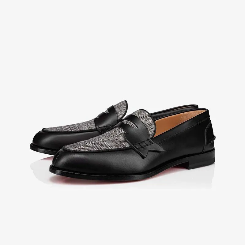 Casual Bi-color Leather Penny Loafers