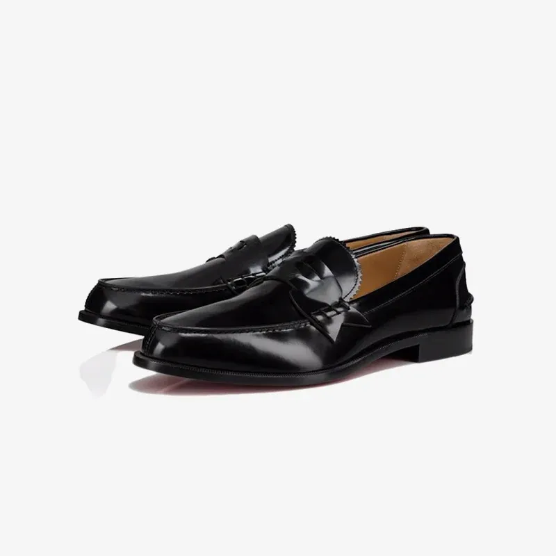 Casual Bi-color Leather Penny Loafers