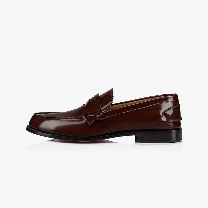 Casual Bi-color Leather Penny Loafers
