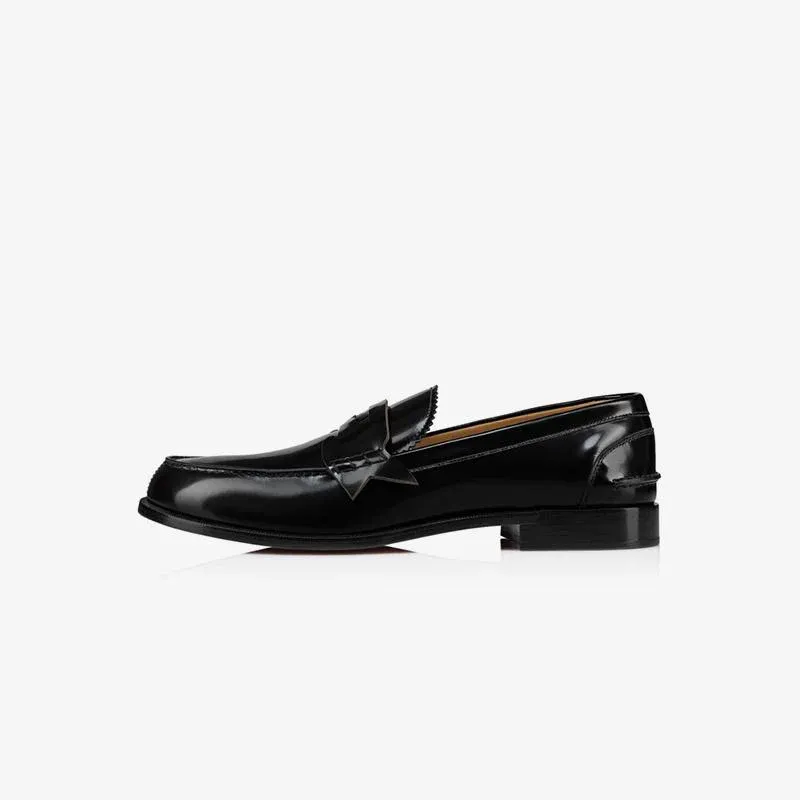 Casual Bi-color Leather Penny Loafers