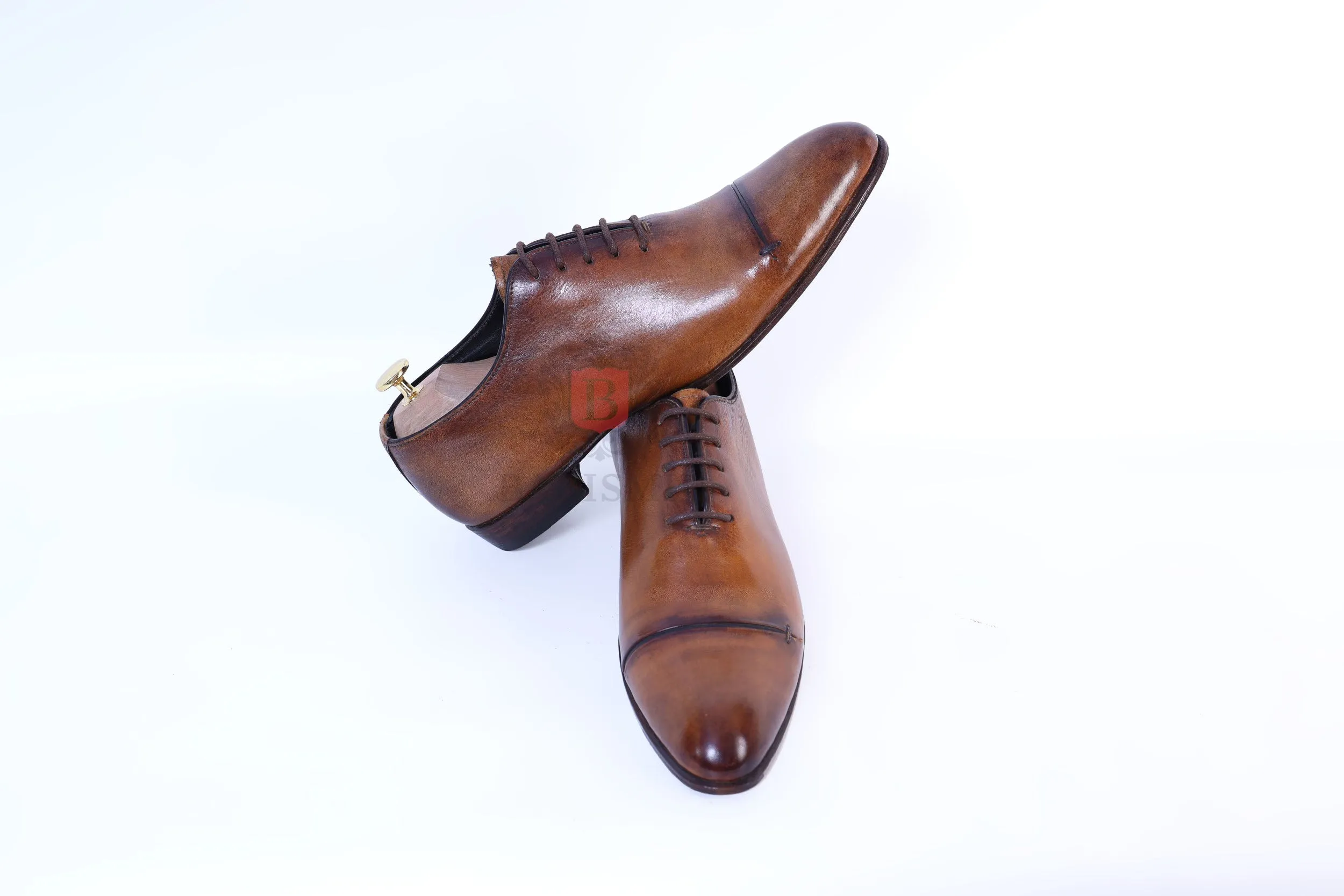 CEO II- Cognac Calf Oxford shoes