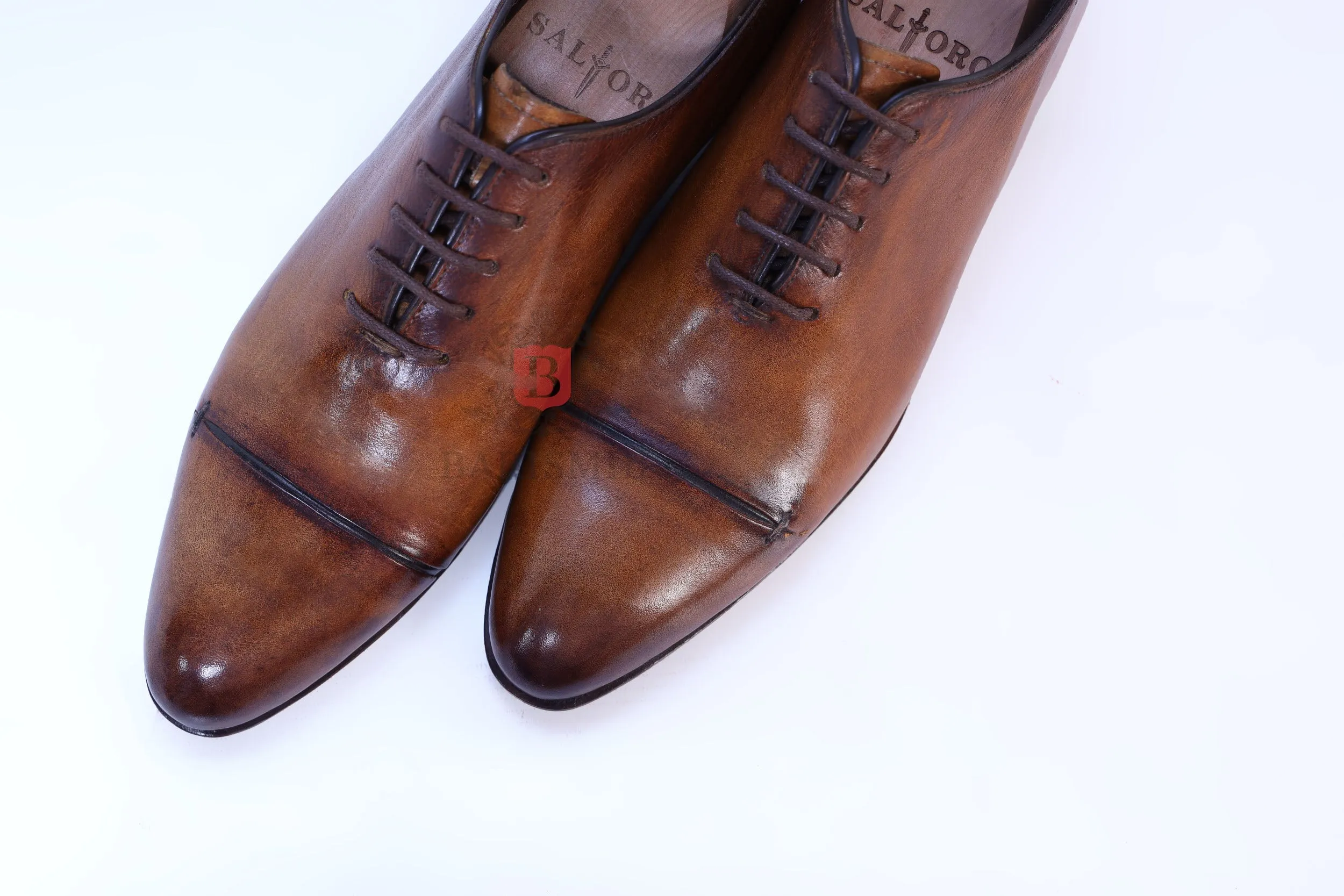 CEO II- Cognac Calf Oxford shoes