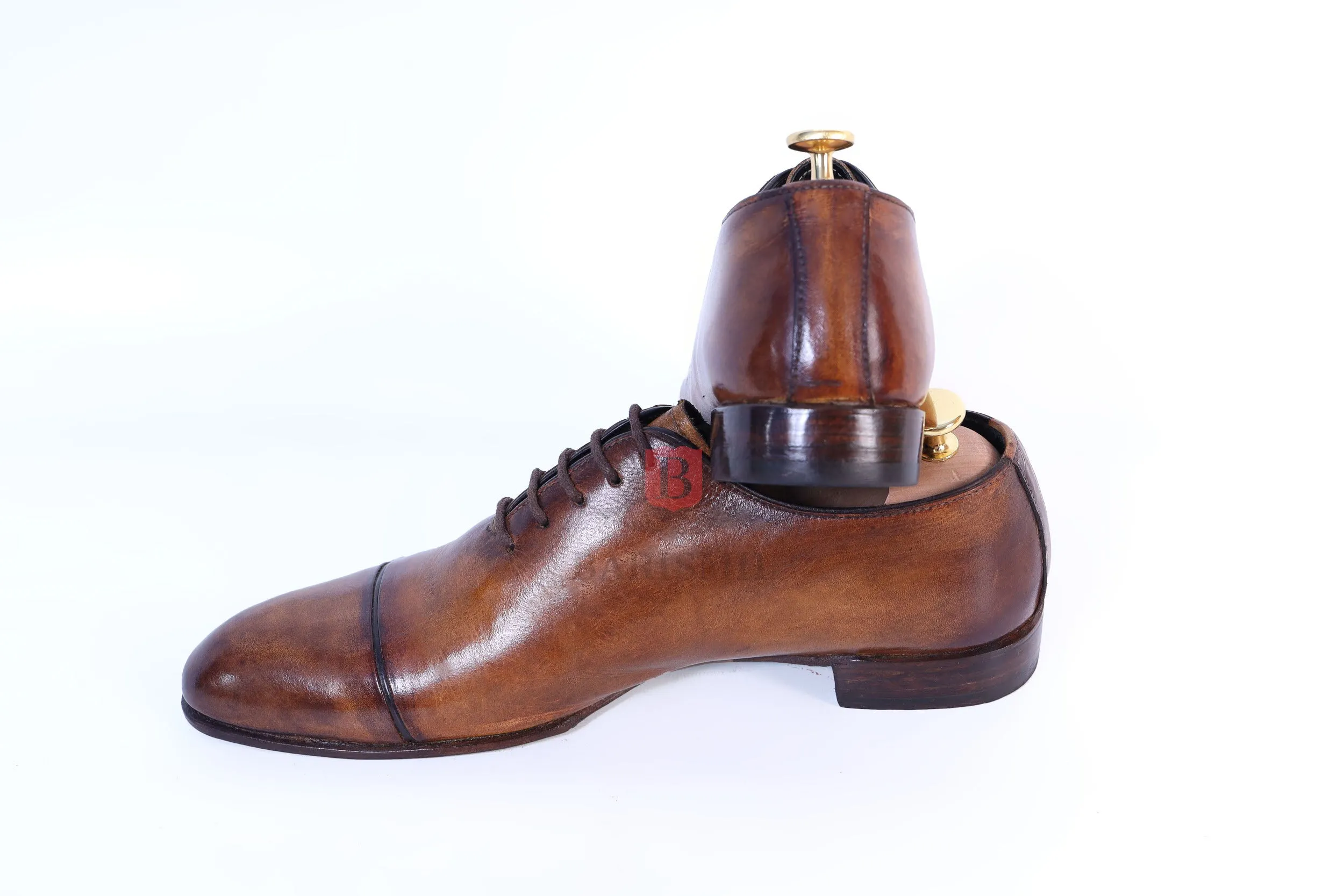 CEO II- Cognac Calf Oxford shoes
