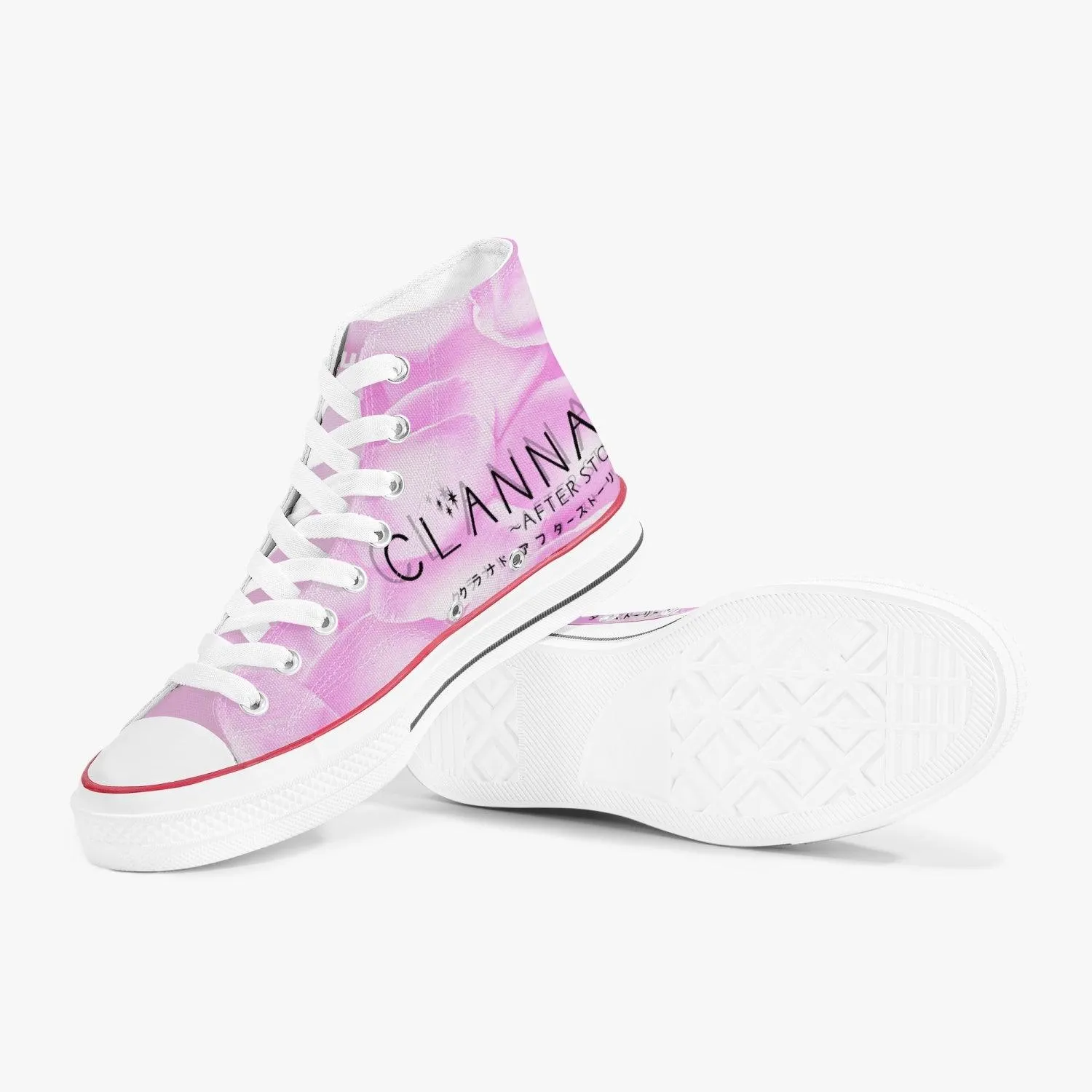Clannad Nagisa Furukawa A-Star High White Anime Shoes