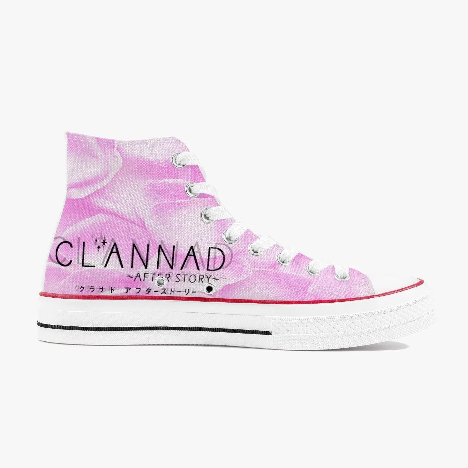 Clannad Nagisa Furukawa A-Star High White Anime Shoes