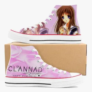 Clannad Nagisa Furukawa A-Star High White Anime Shoes