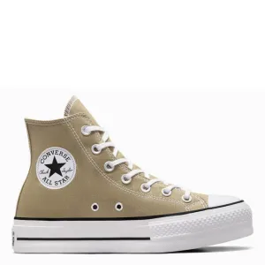 Converse Women's Chuck Taylor All Star Lift Platform High Top in Mossy Sloth/White/Black