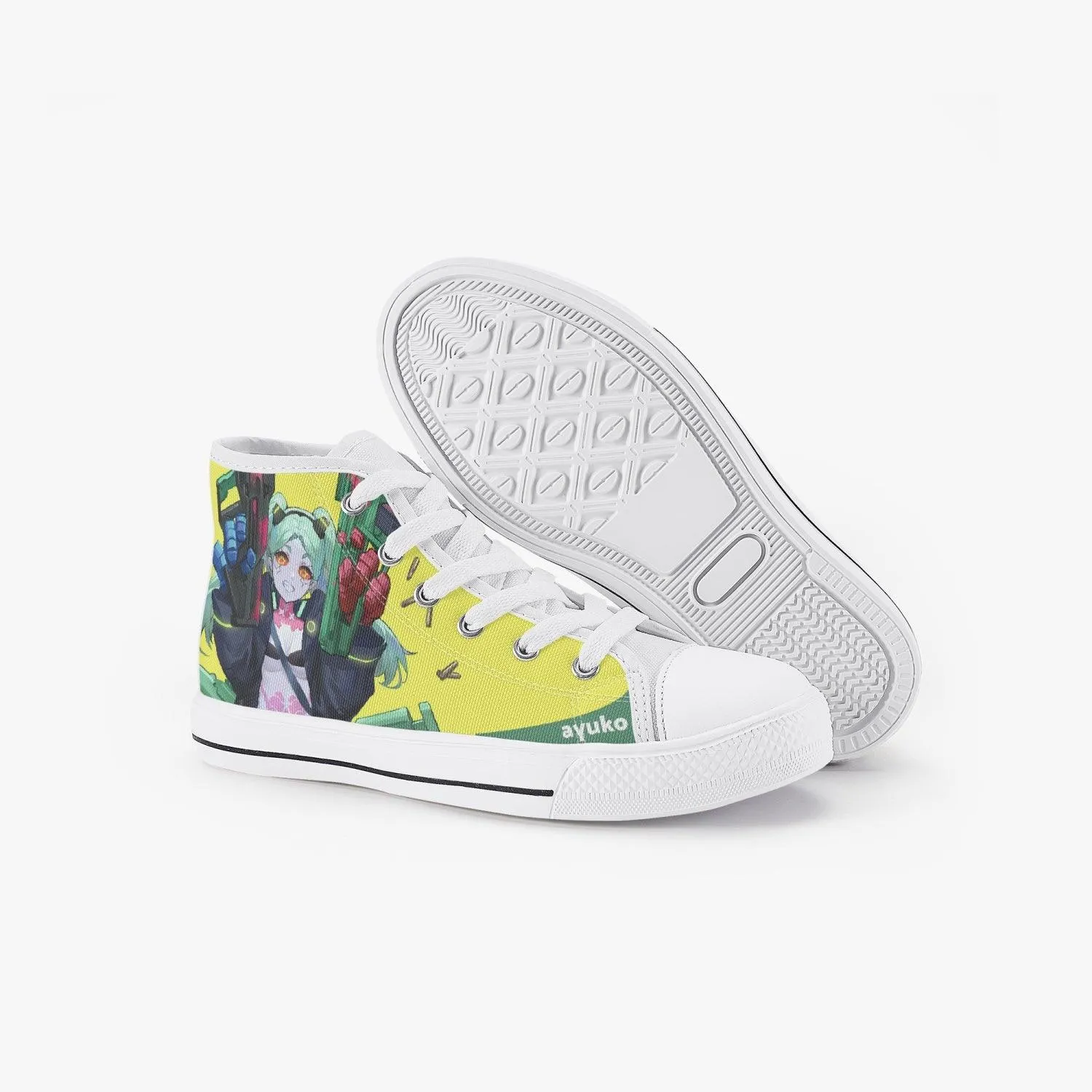 Cyberpunk Edgerunners Rebecca Kids A-Star High Anime Shoes