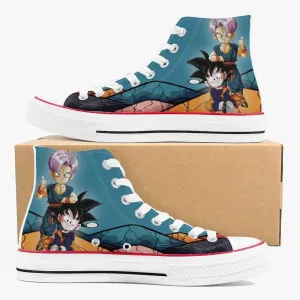 Dragon Ball Z Trunks and Goten A-Star High White Anime Shoes