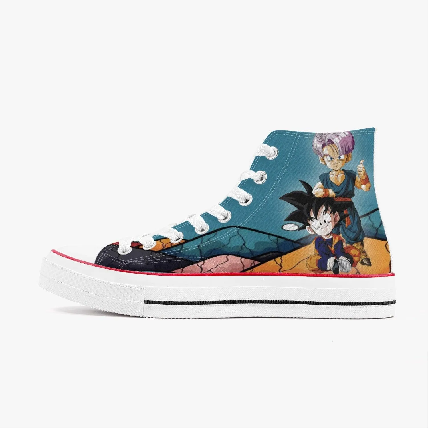 Dragon Ball Z Trunks and Goten A-Star High White Anime Shoes