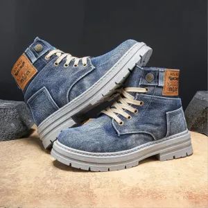 High-top Board Shoe Denim Casual