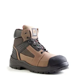 Kodiak Men's Rebel 6" Nubuck Leather Steel Toe Safety Work Boots, Lightweight with Removable Insole, Oil & Shock Resistant, CSA Approved | Sizes 7-14