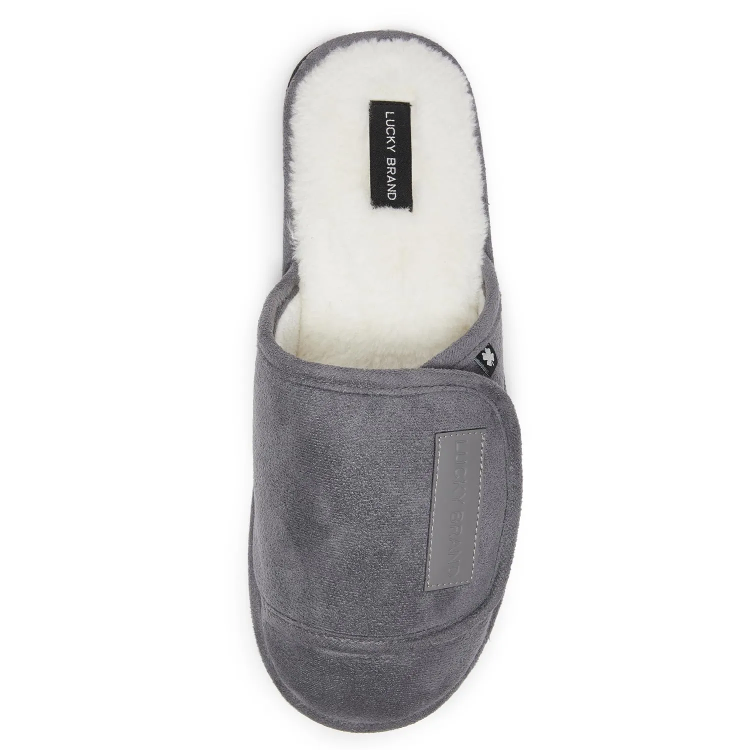 Lucky Brand Men's Slippers - Memory Foam Rubber Sole Bedroom Slipper - Soft, Warm & Comfy Indoor/Outdoor Mens House Slippers