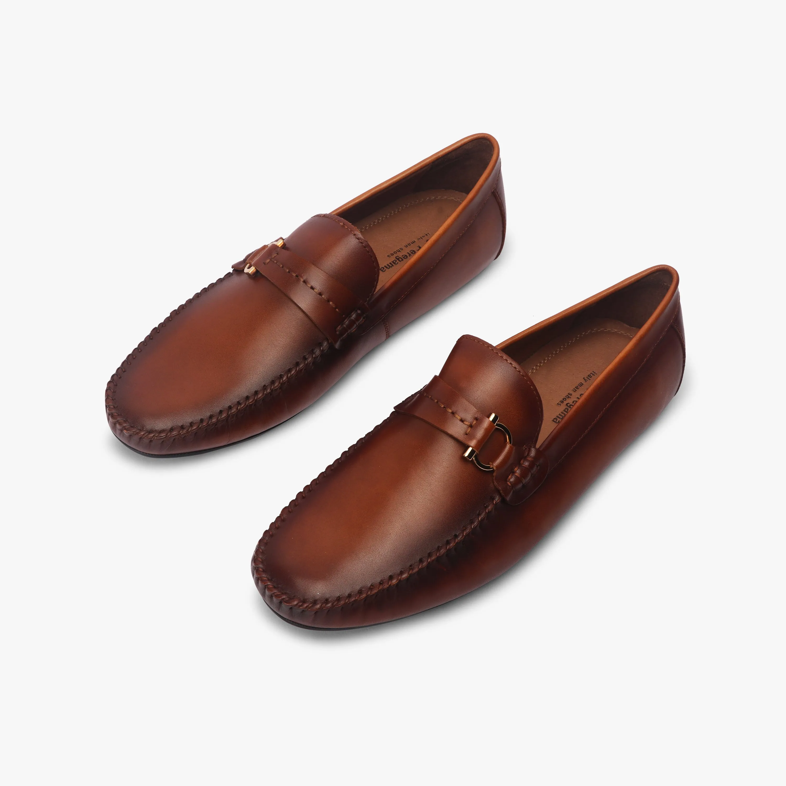 Metal Bit Accented Loafers