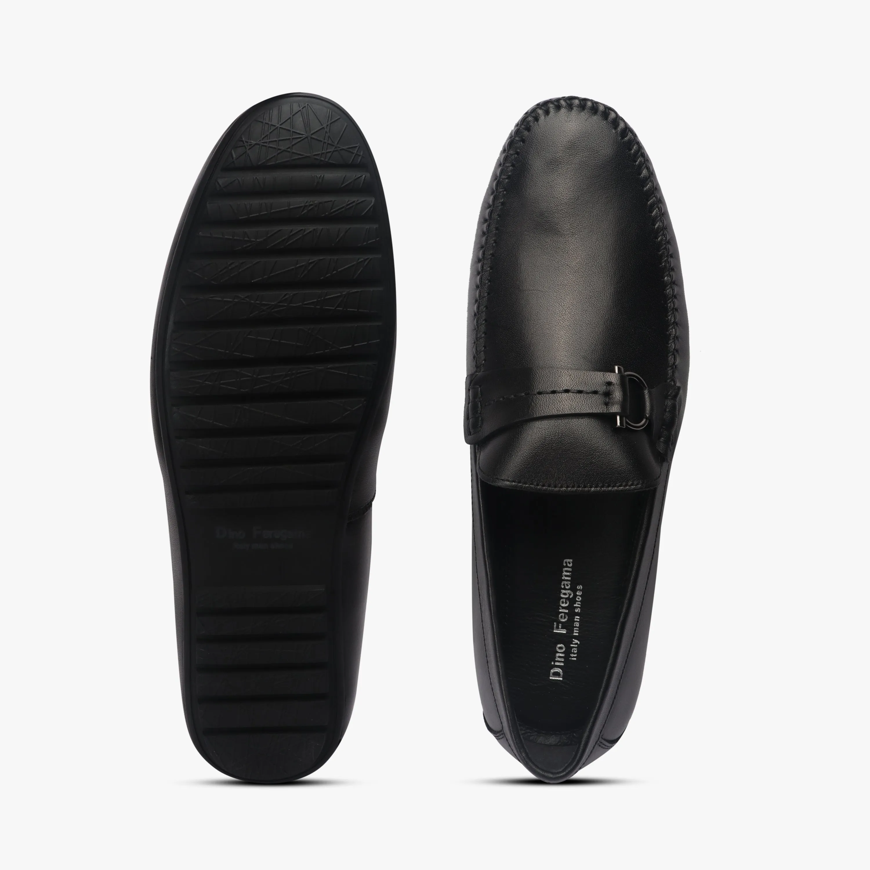 Metal Bit Accented Loafers
