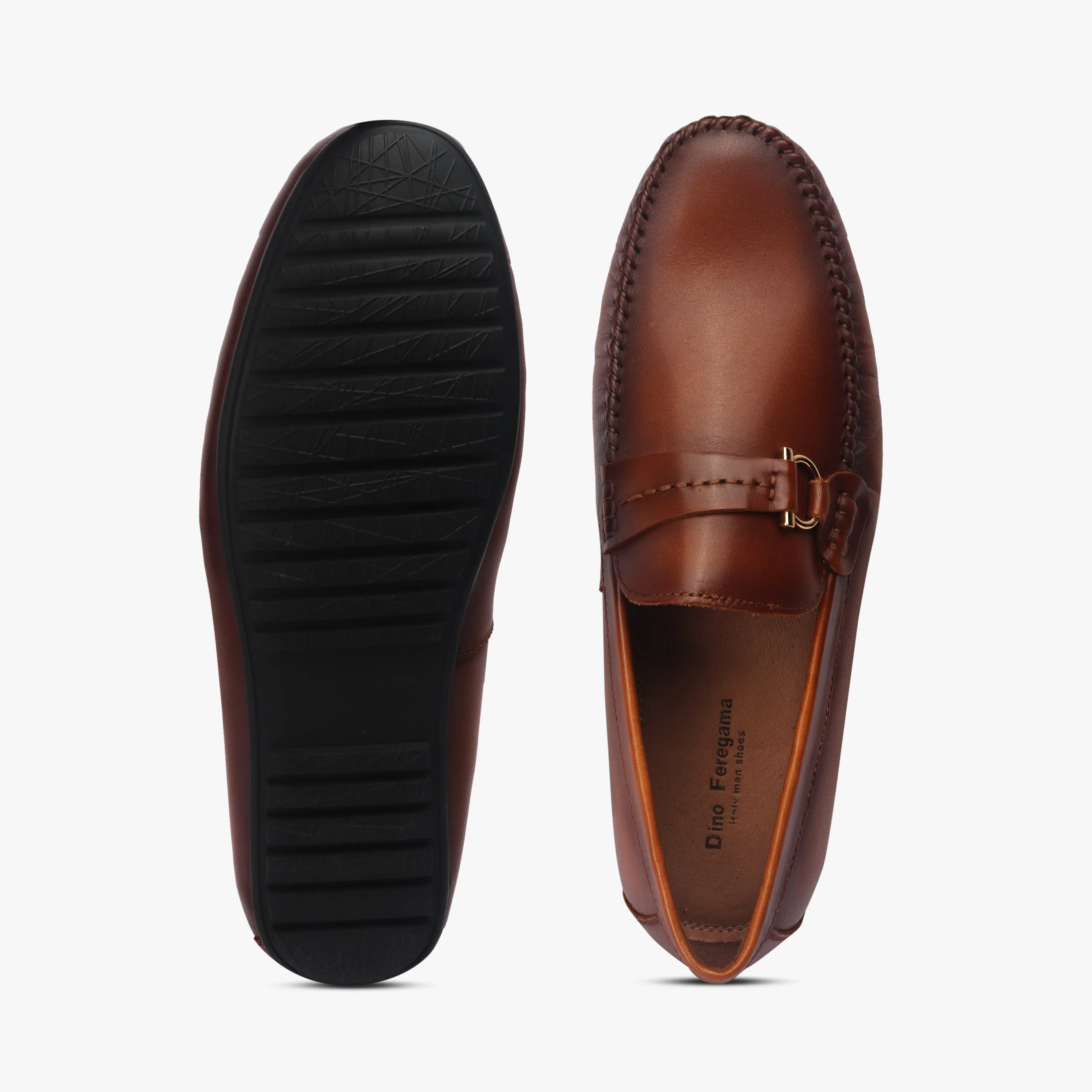Metal Bit Accented Loafers