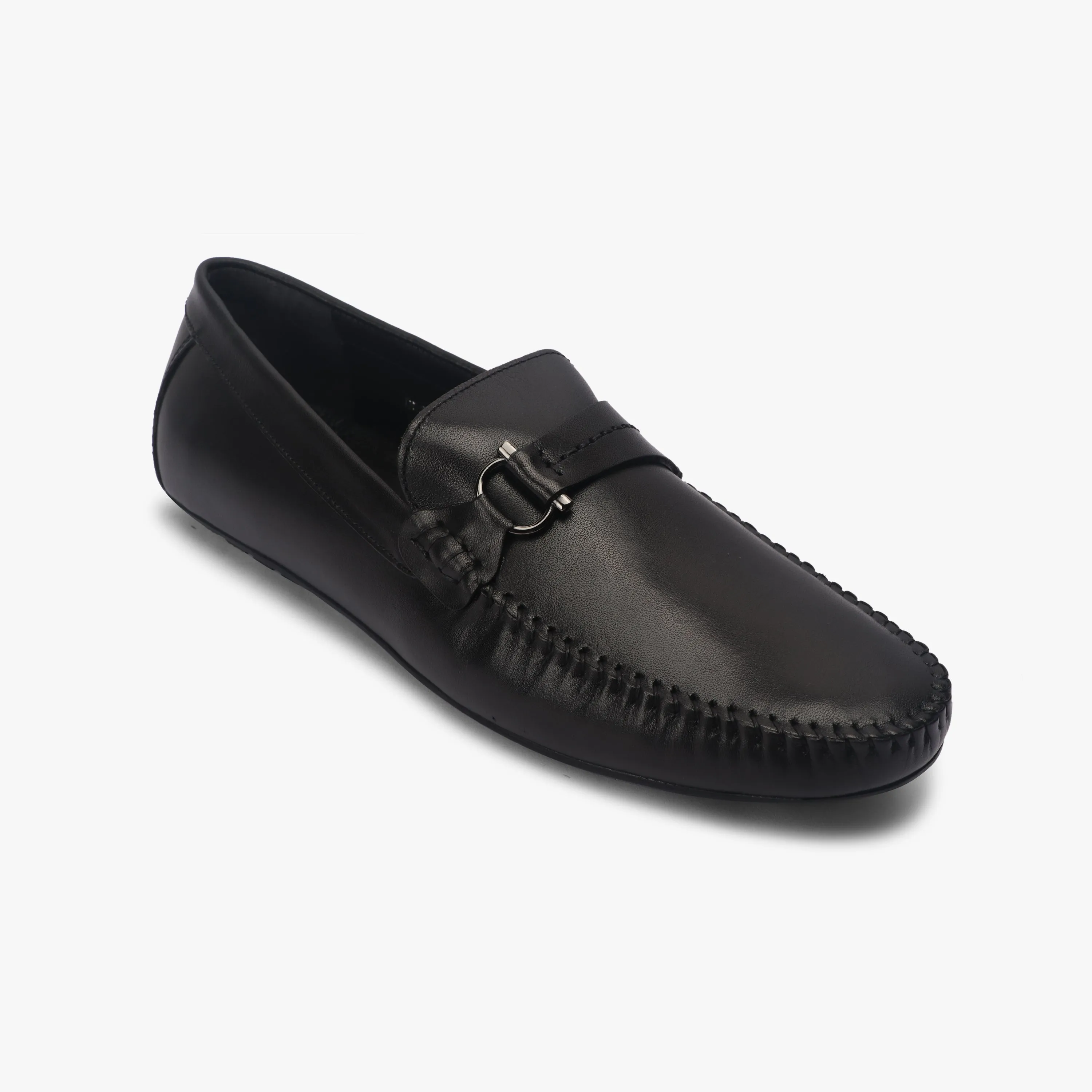 Metal Bit Accented Loafers