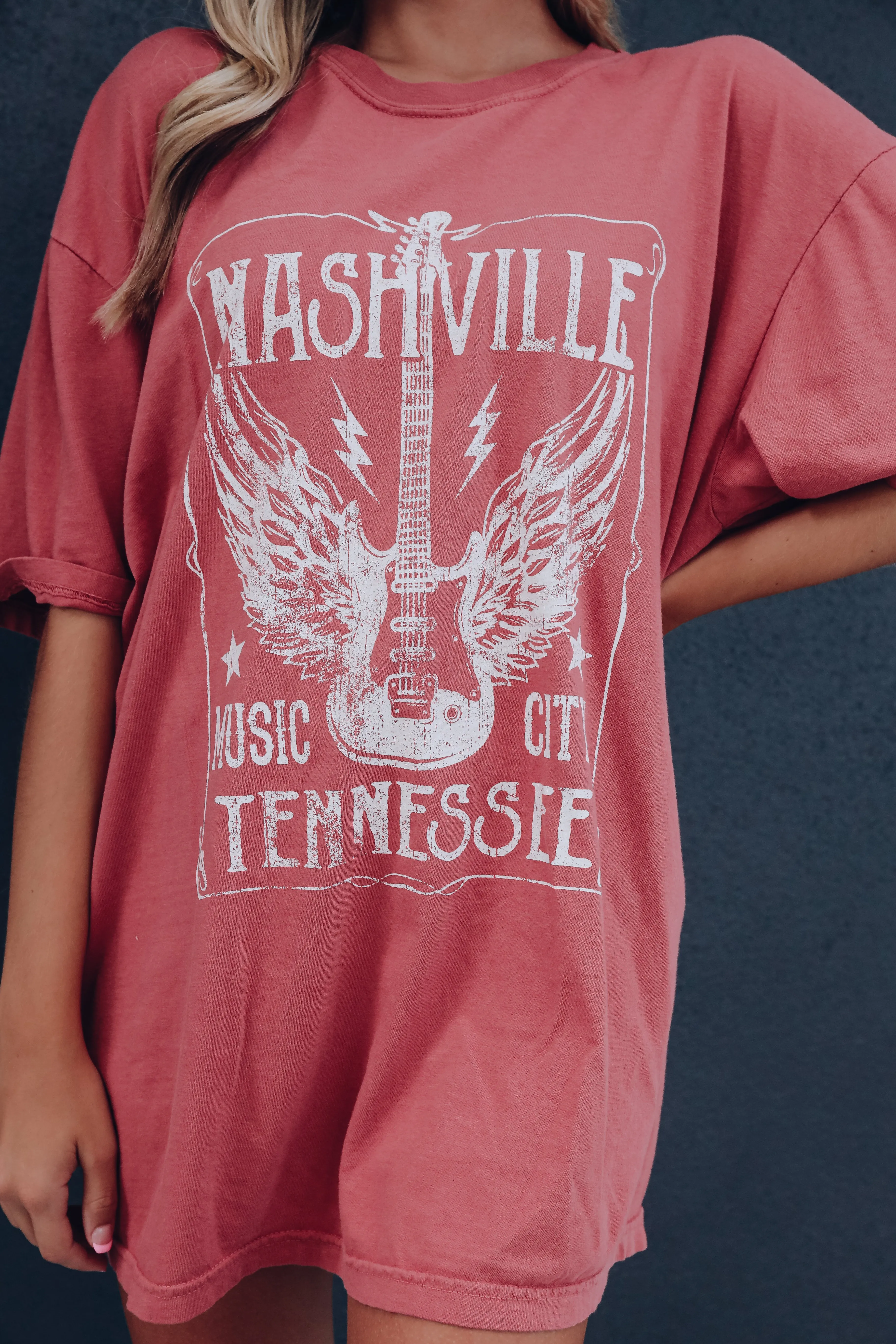 Nashville Music City Graphic Tee - Terra Cotta