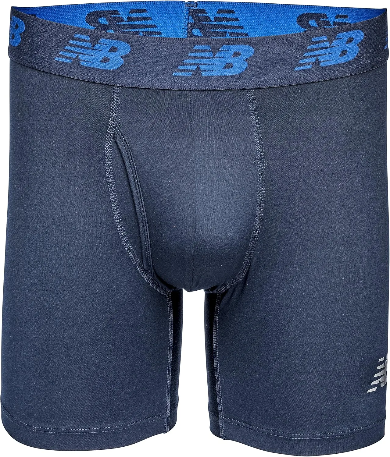New Balance Men's Performance Boxer Briefs with Fly, Breathable Stretch Underwear, Moisture Wicking, Soft Waistband (3 Pack)