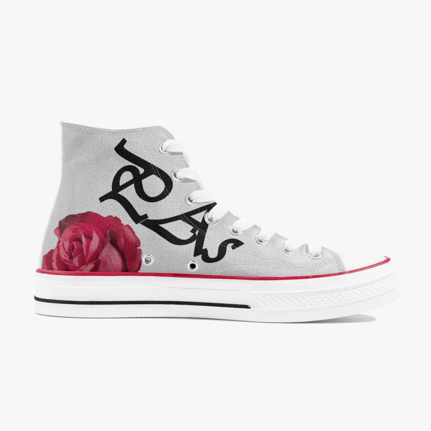 New High-Top Canvas Shoes - White