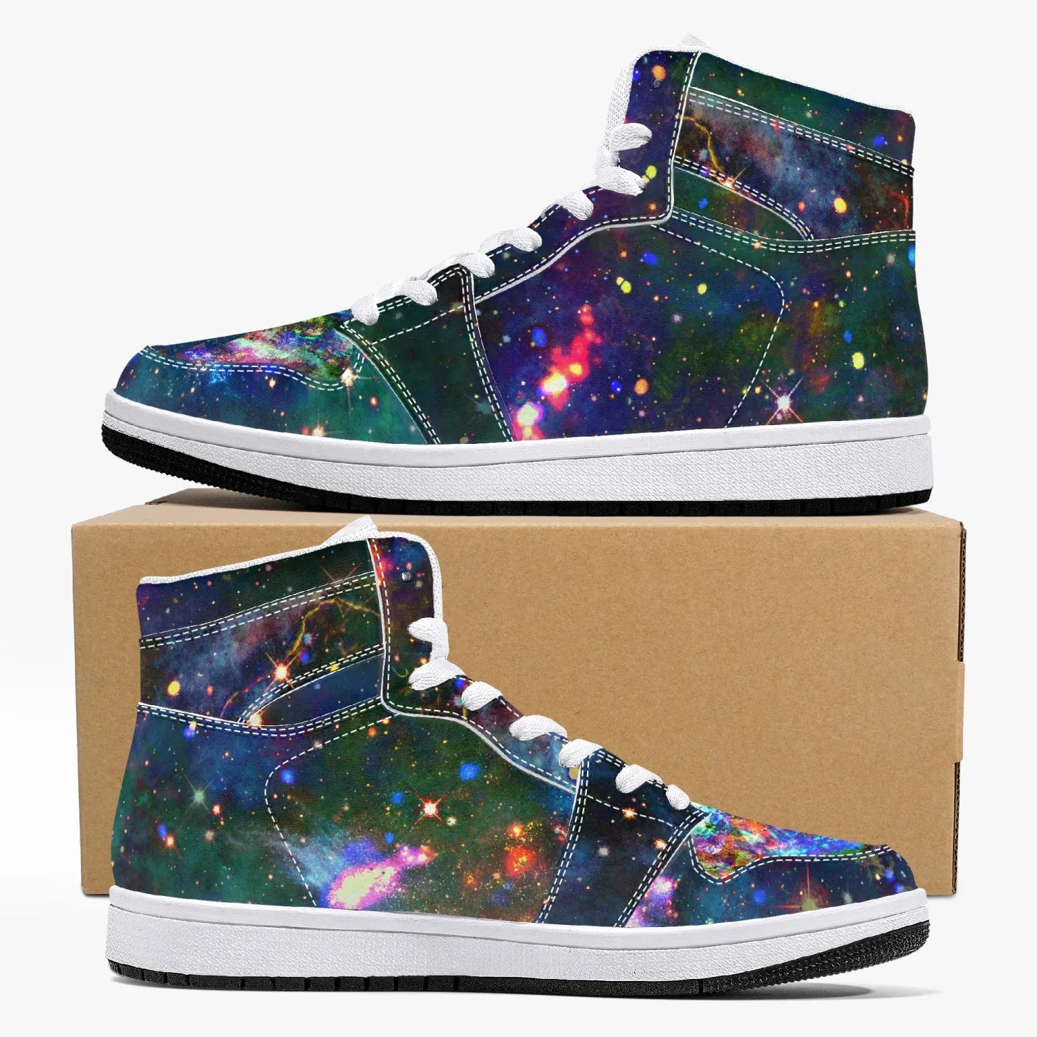 Oriarch Psychedelic Split-Style High-Top Sneakers