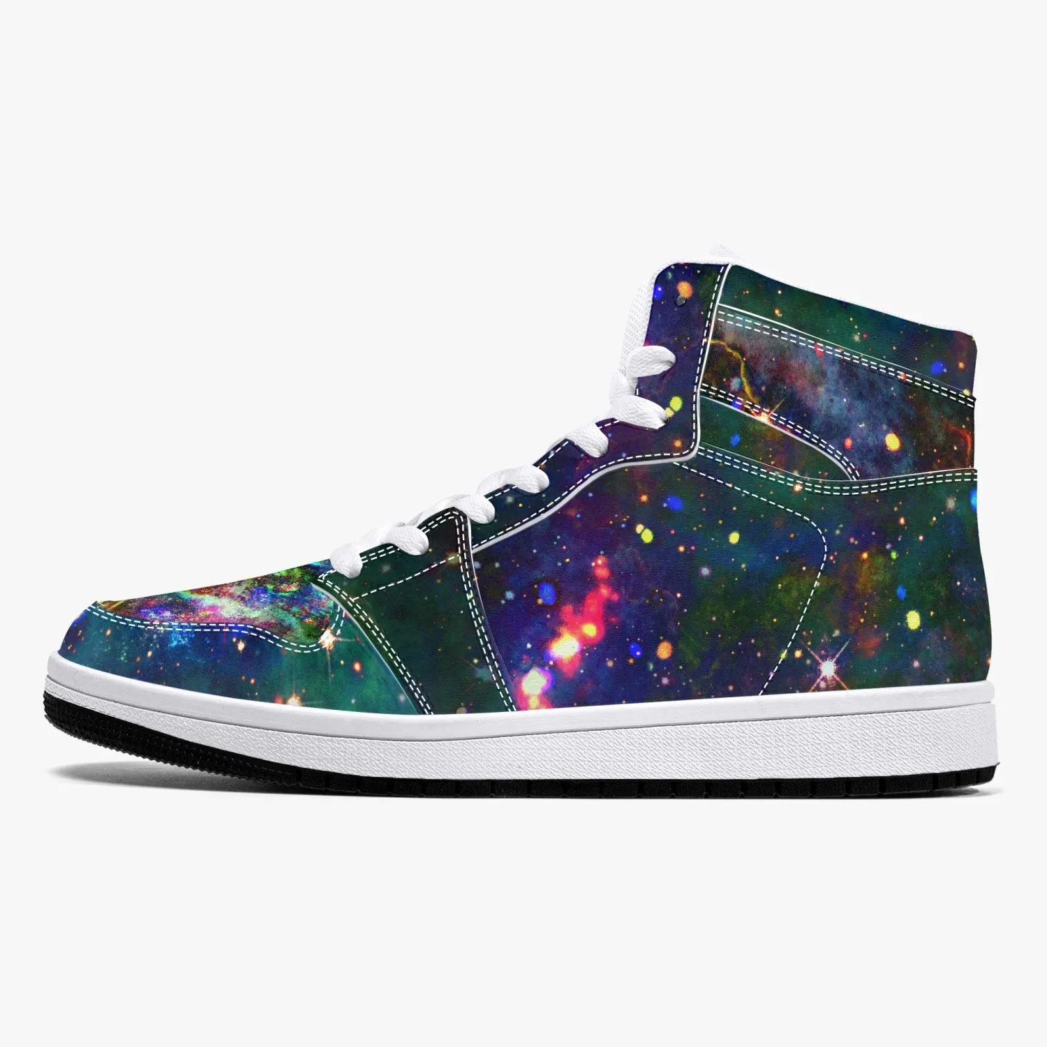 Oriarch Psychedelic Split-Style High-Top Sneakers