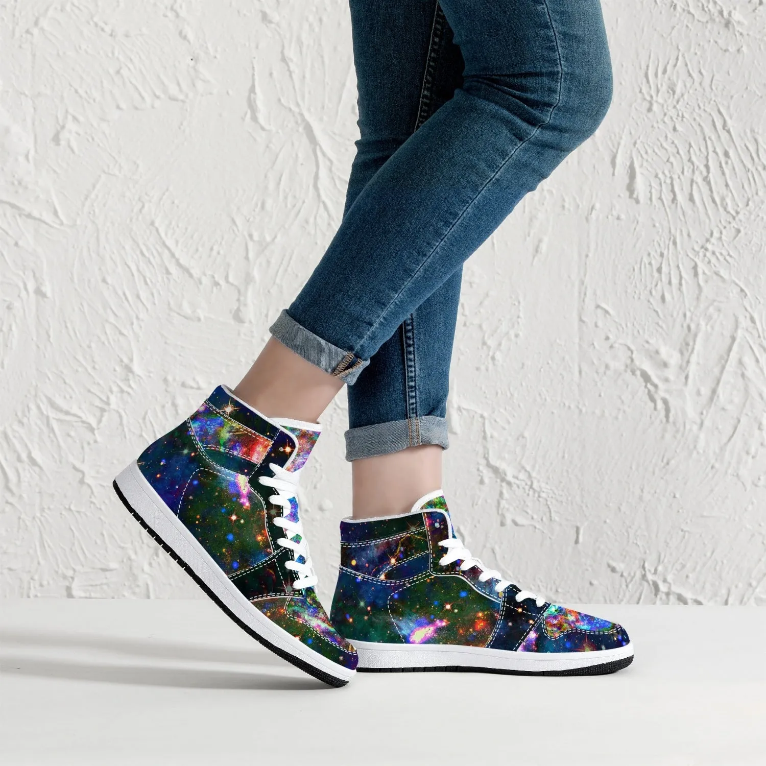 Oriarch Psychedelic Split-Style High-Top Sneakers