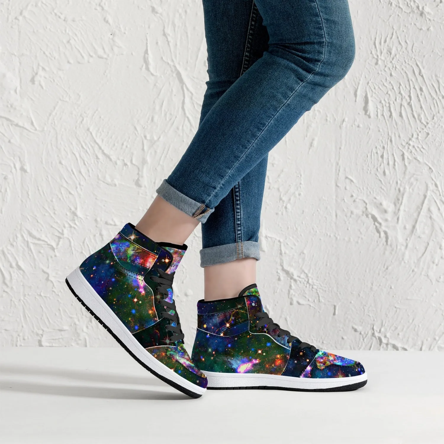 Oriarch Psychedelic Split-Style High-Top Sneakers