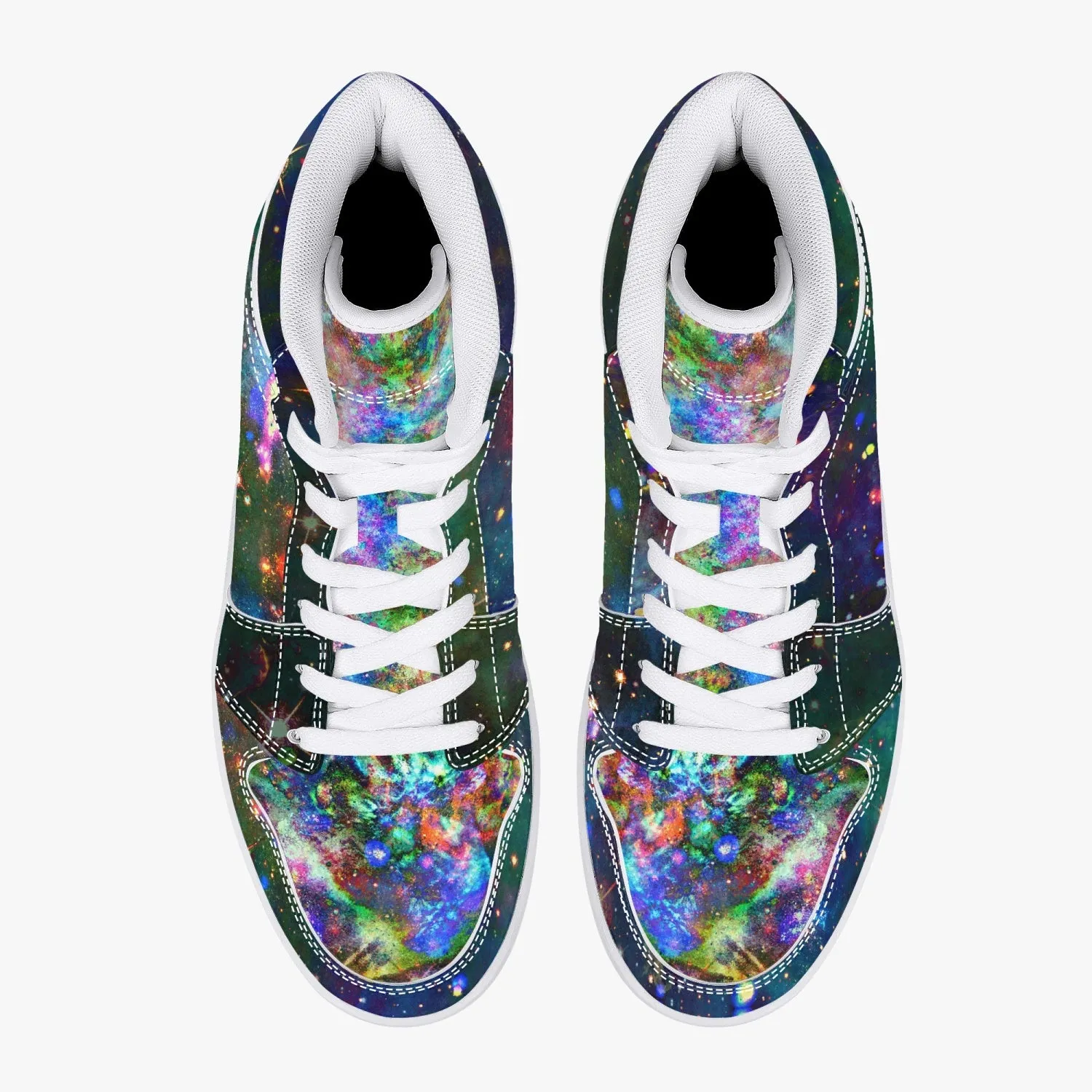 Oriarch Psychedelic Split-Style High-Top Sneakers