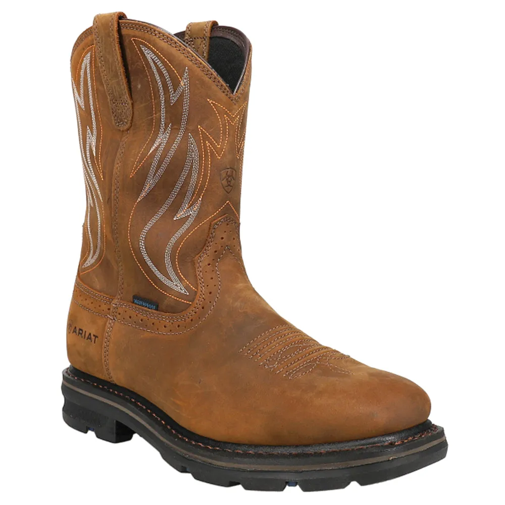 Sierra 10 Inch Shock Shield Waterproof Soft Toe Work Boots