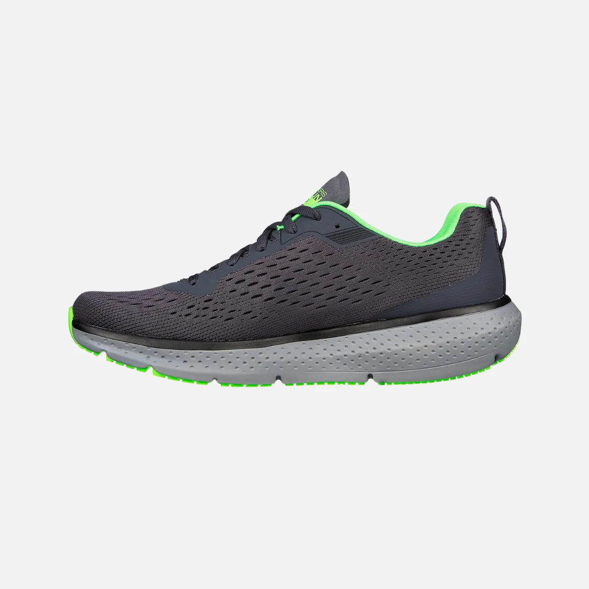 Skechers Go-Run Pure 3 Men's Running Shoes -Charcoal/Lime