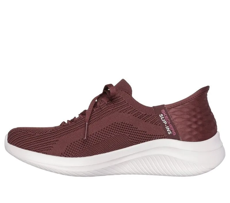 Skechers Ladies Burgundy Ultra Flex 3.0 Brilliant Shoe