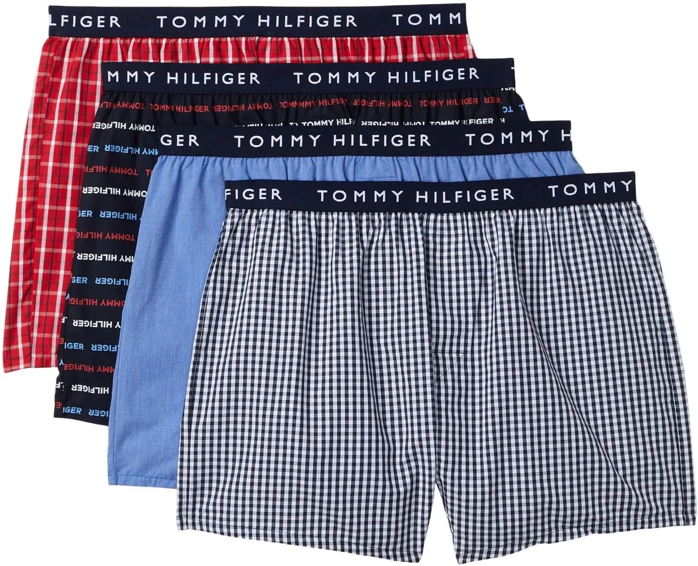 Tommy Hilfiger Men's Cotton Classic 4-Pack Woven Boxer