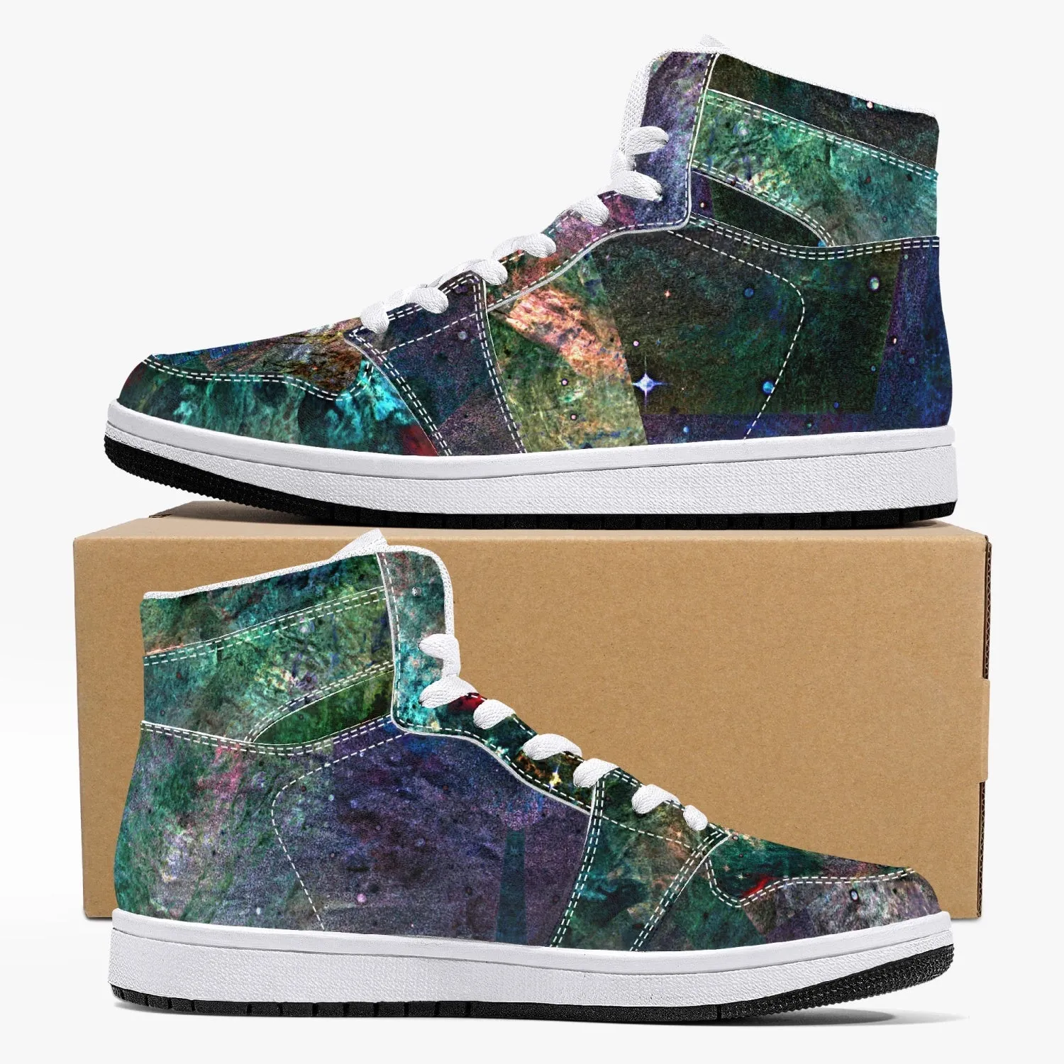 Valendrin Psychedelic Split-Style High-Top Sneakers