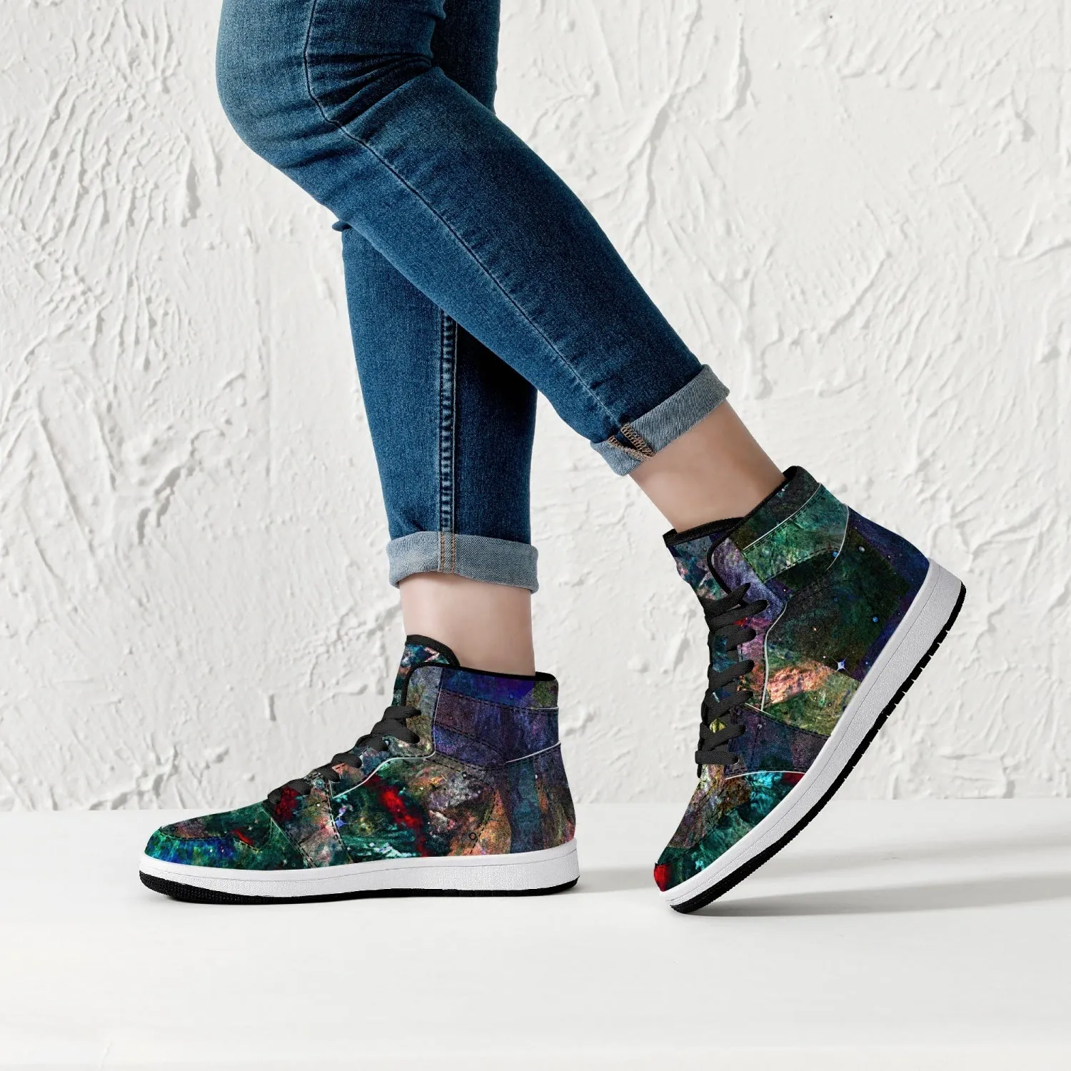 Valendrin Psychedelic Split-Style High-Top Sneakers