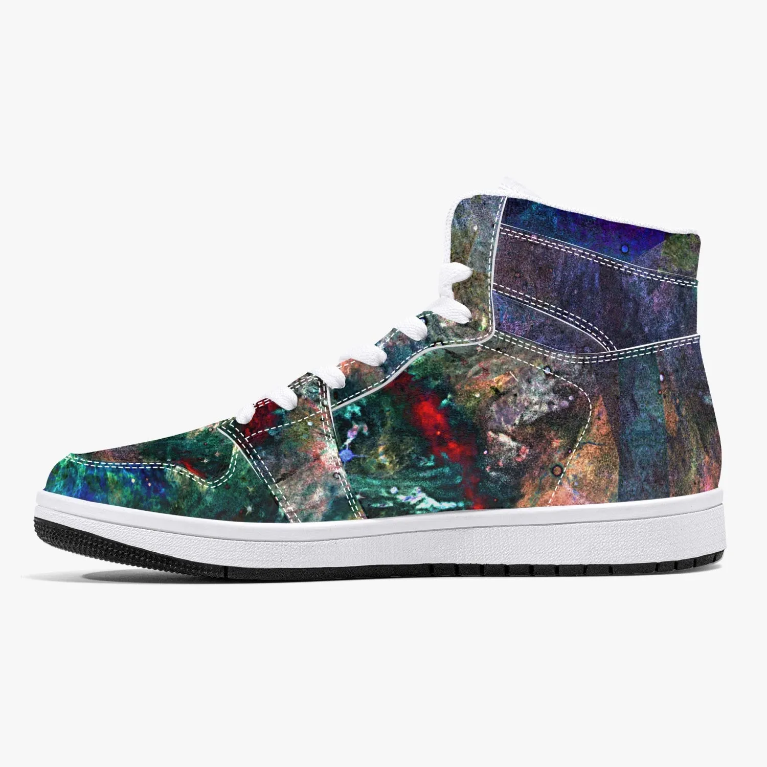 Valendrin Psychedelic Split-Style High-Top Sneakers