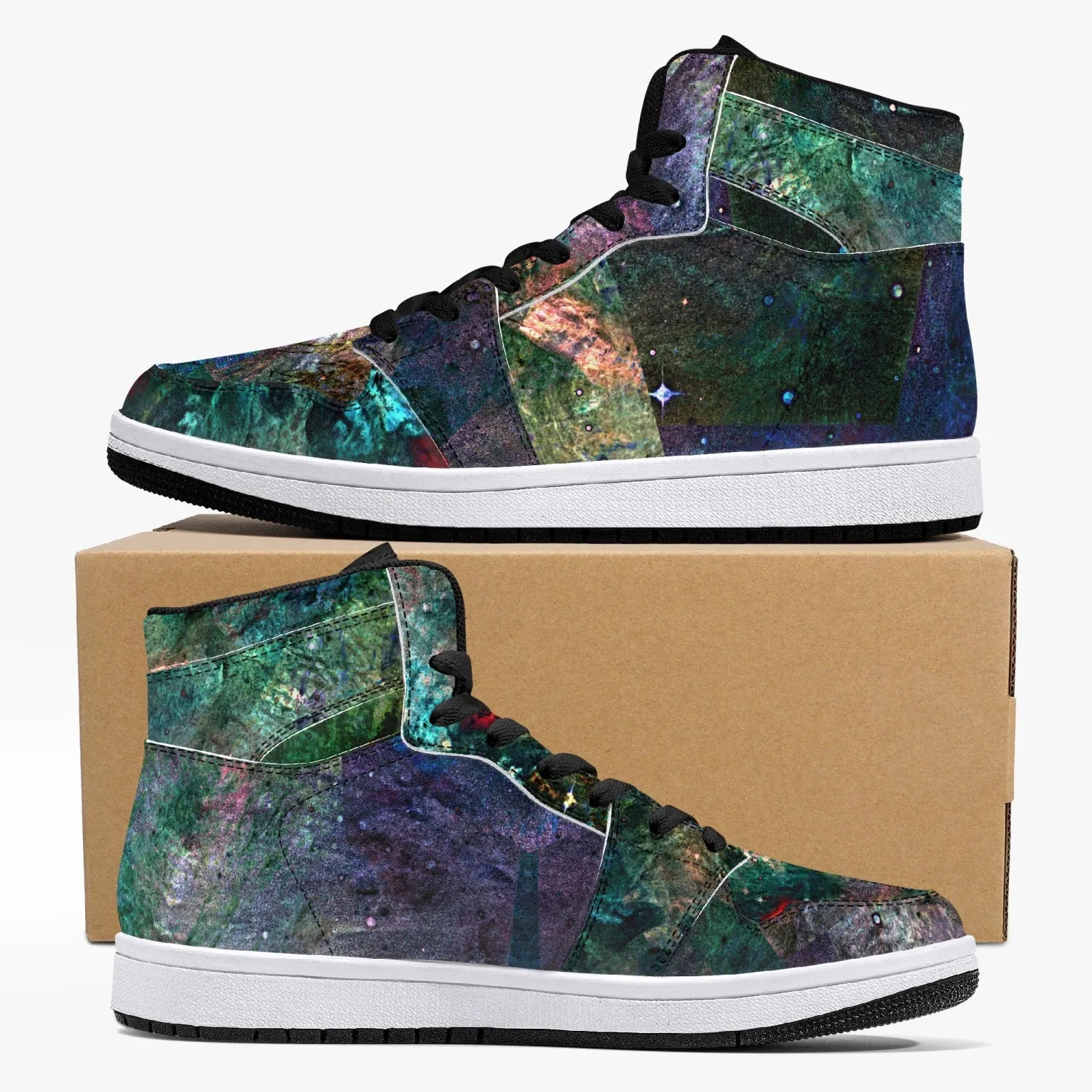 Valendrin Psychedelic Split-Style High-Top Sneakers
