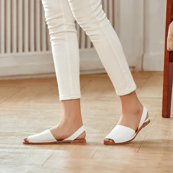 Women'S Fish Mouth Flat Sandals 67494169